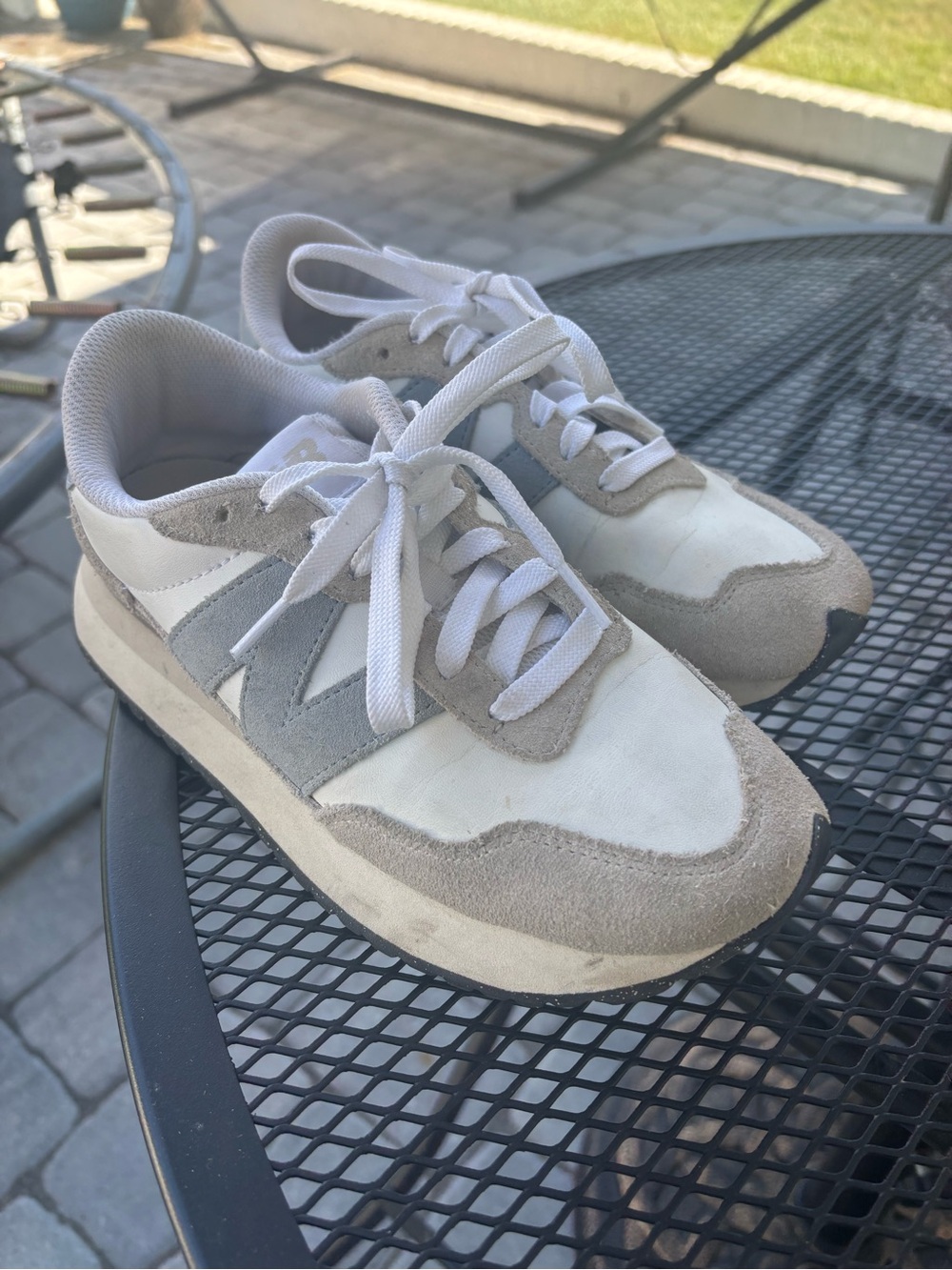 Casual Women’s White and Light Gray Athletic Sneakers